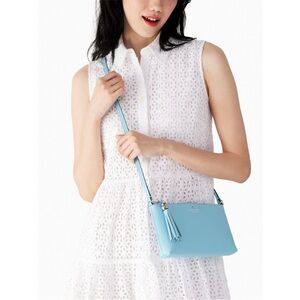Kate Spade Crossbody Leather Purse Bag Blue Amy Ivy Street